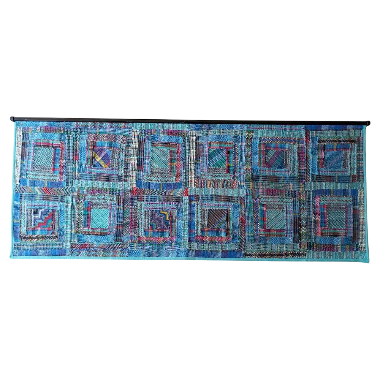 Arazzo Missoni azzurro da appendere, anni ‘80 13