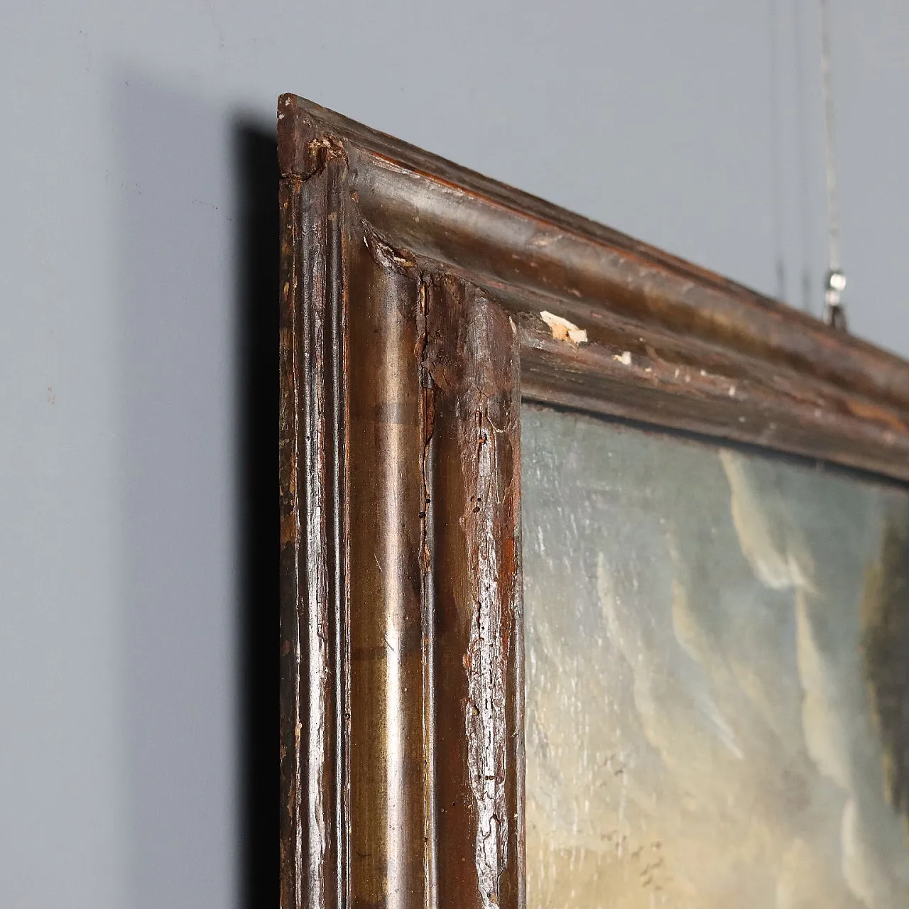 Landscape with Buildings, oil on canvas, 18th century 10