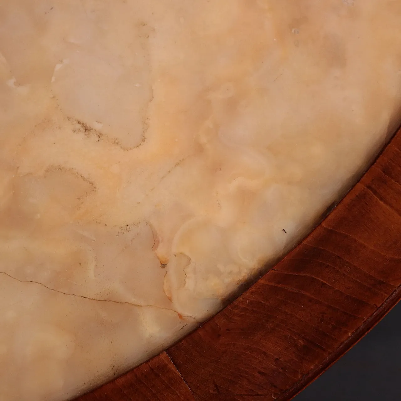 Wood and alabaster gueridon with Egyptian-style caryatids, 19th century 9