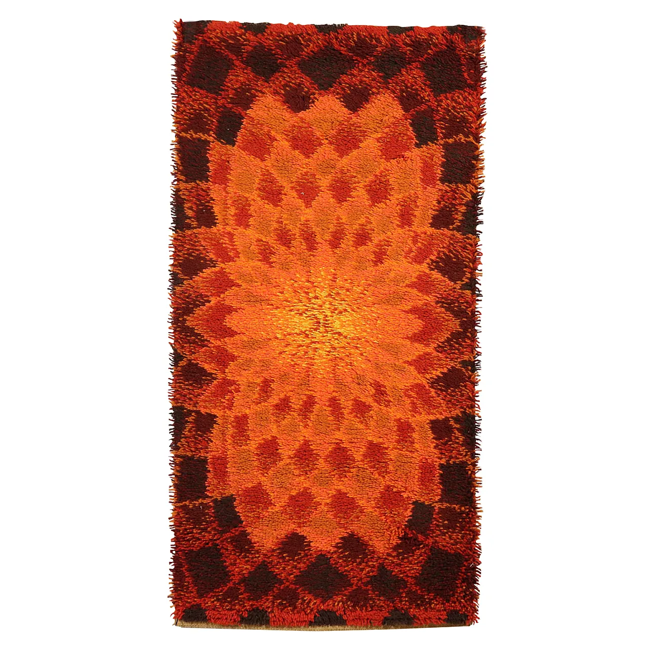 Tappeto in misto lana a pelo lungo 1