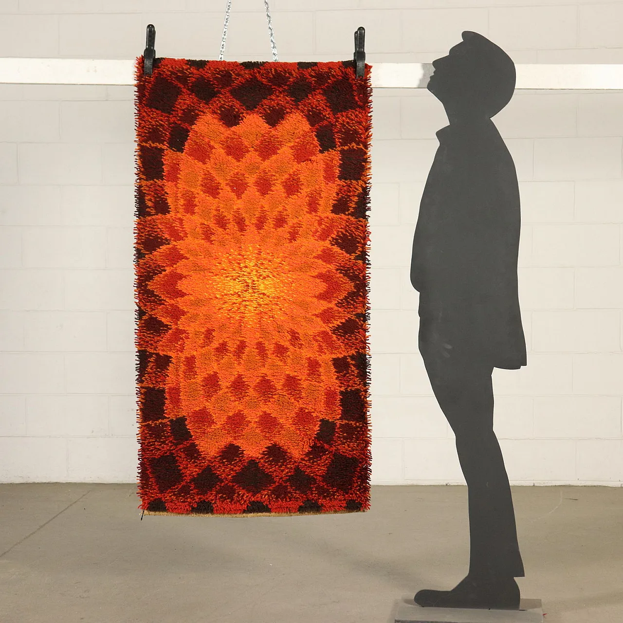 Tappeto in misto lana a pelo lungo 2