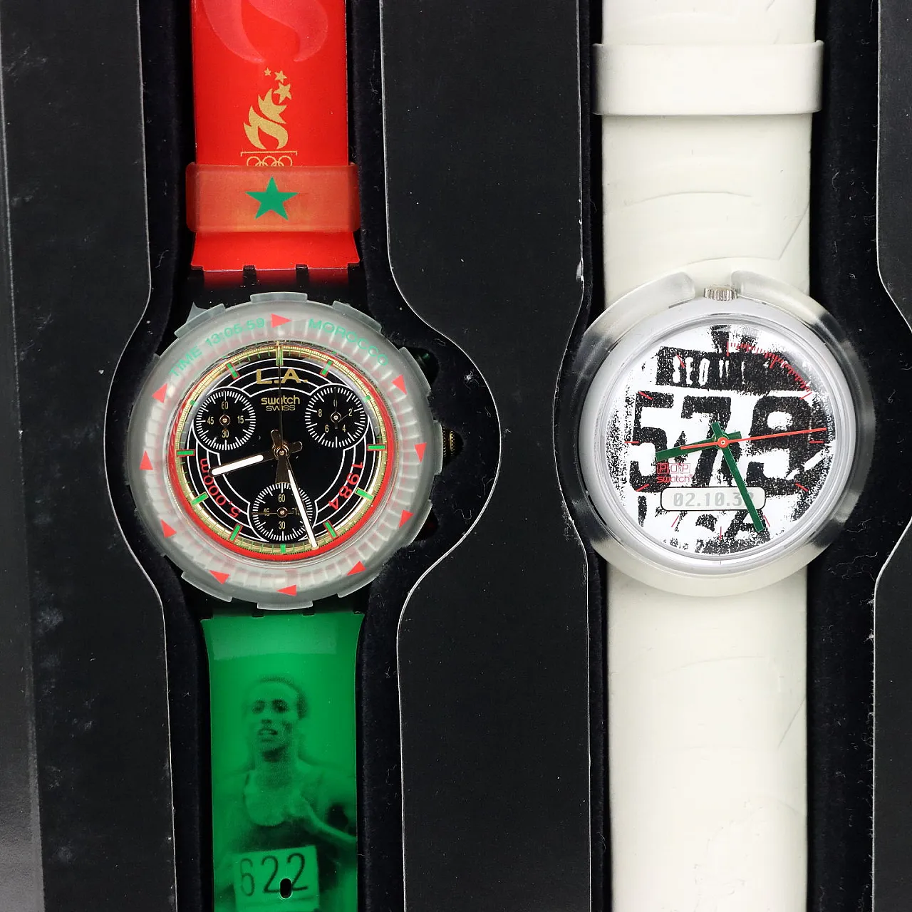 ビンテージ SWATCH CENTENNIAL OLYMPIC GAMES 稼働 The Swatch Centennial Olympic Games Collection, 1990s | intOndo