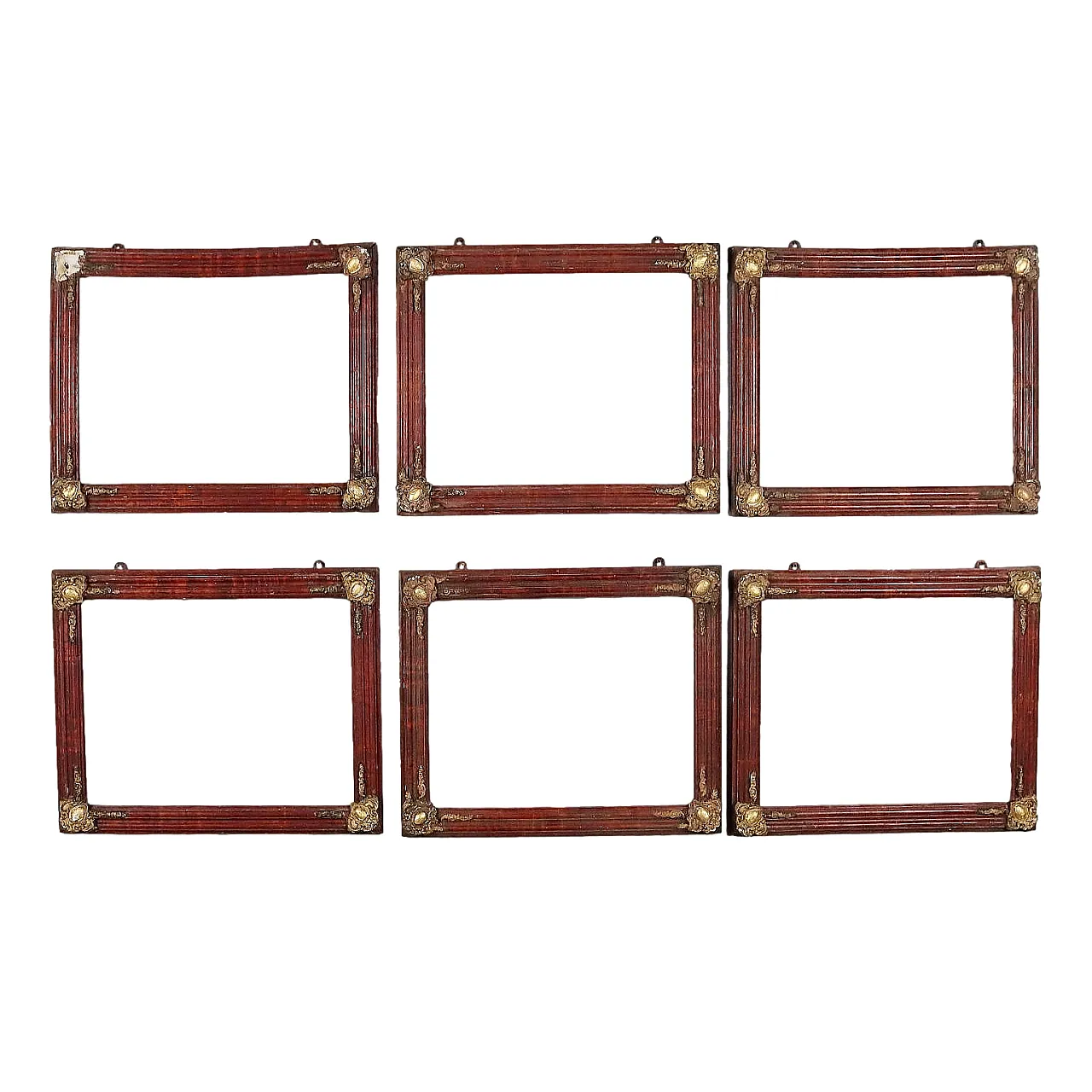 6 Cornici in legno, fine '800 1