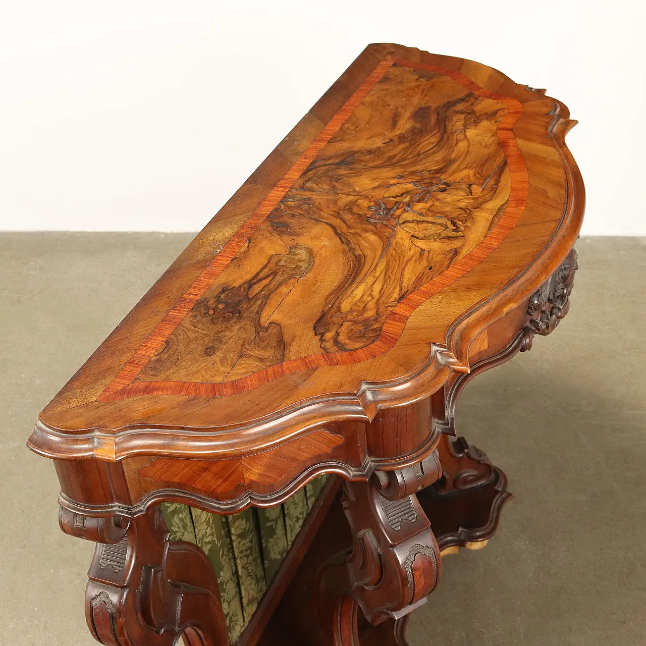 Consolle Umbertina in legno, '800 7