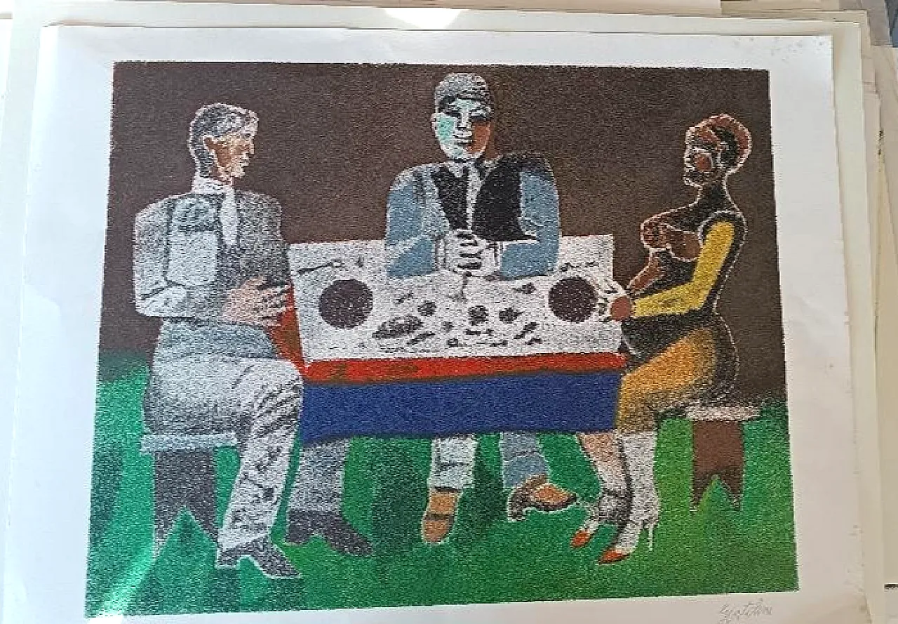 Prova d'autore di Franco Gentilini, litografia, '900 1