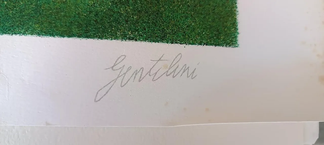 Prova d'autore di Franco Gentilini, litografia, '900 4
