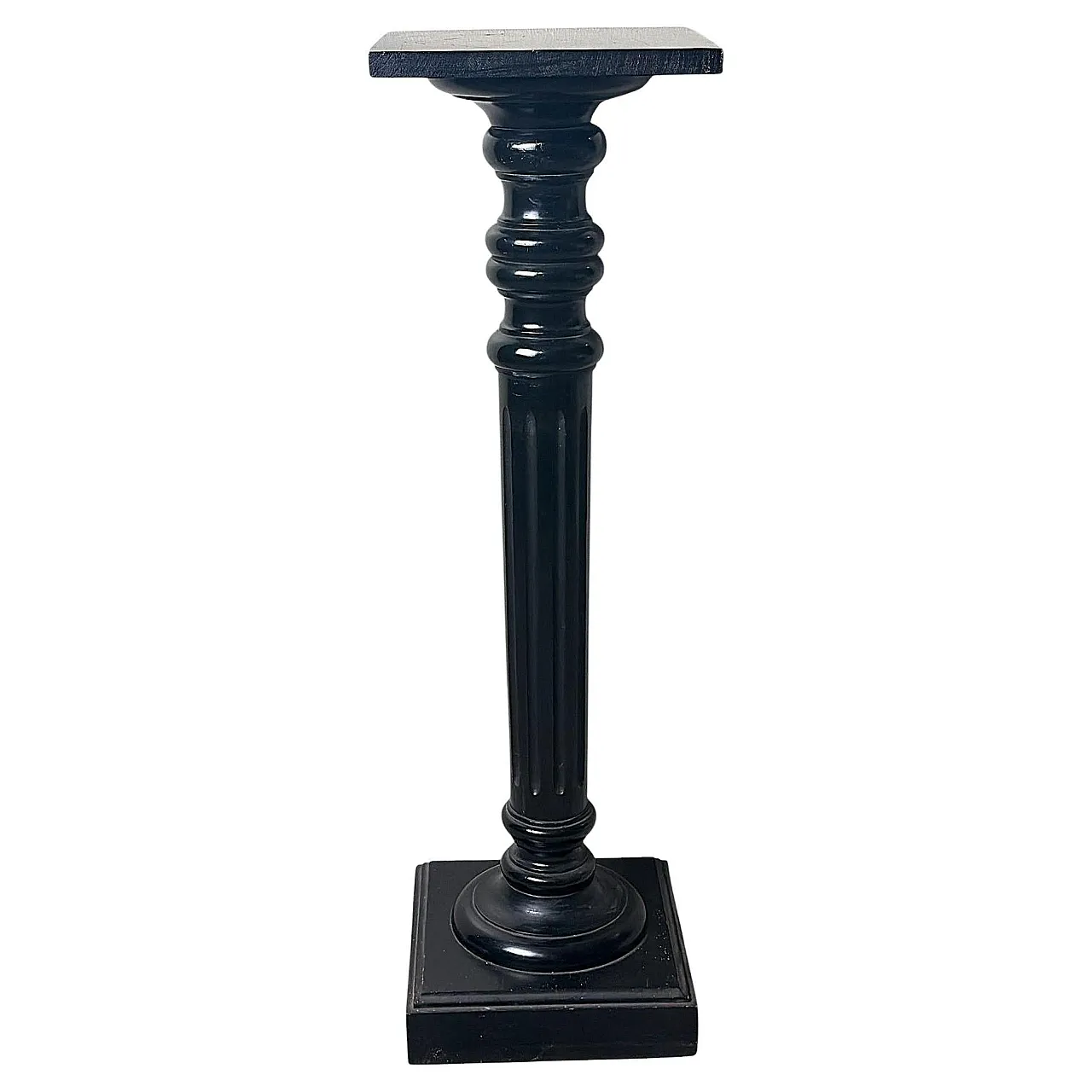 Pedestal in ebonized walnut, 19th century 1