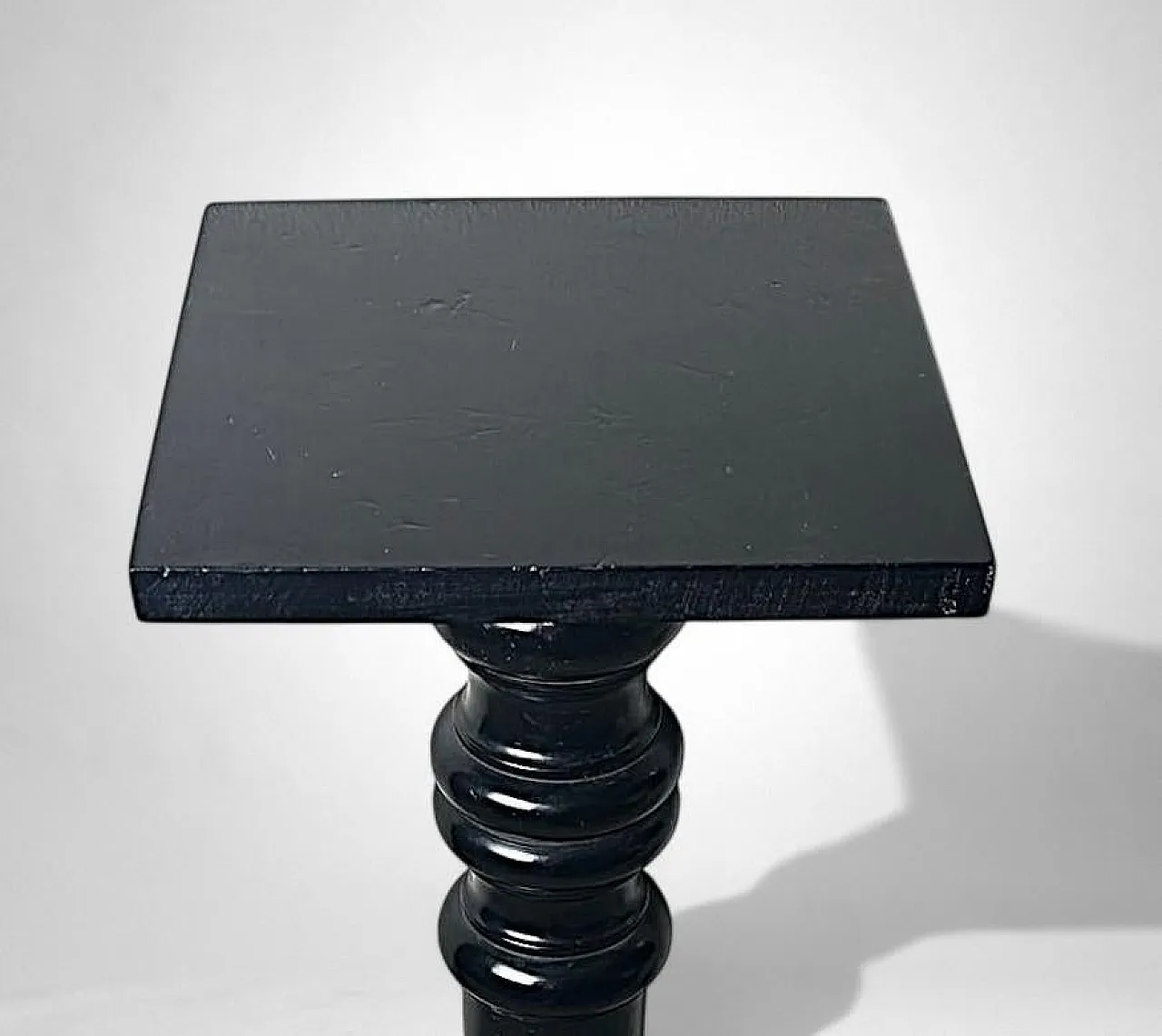 Pedestal in ebonized walnut, 19th century 6