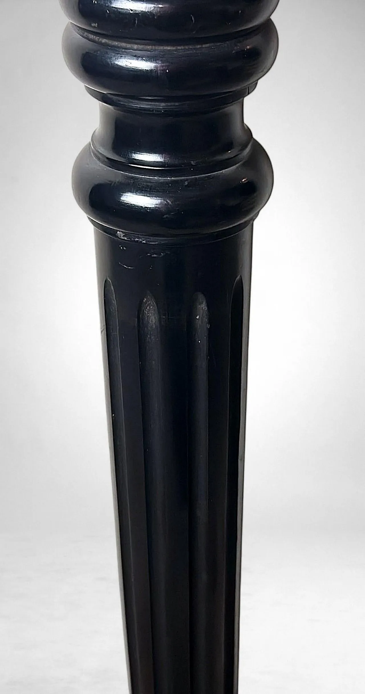 Pedestal in ebonized walnut, 19th century 10