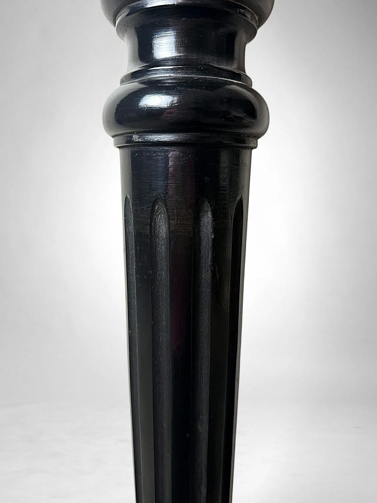 Pedestal in ebonized walnut, 19th century 11