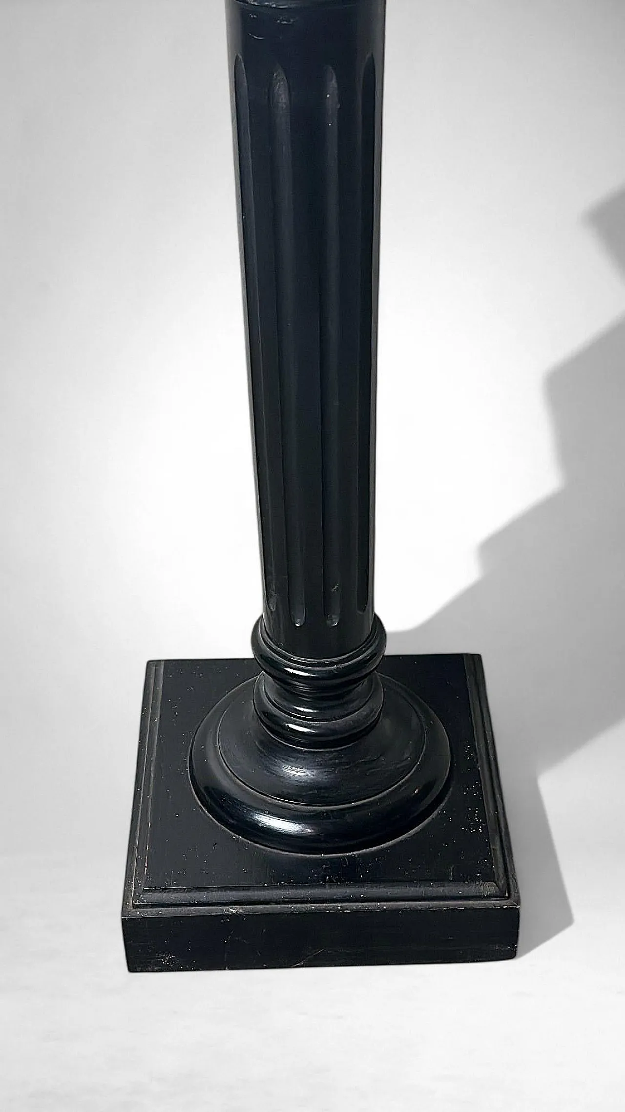 Pedestal in ebonized walnut, 19th century 14