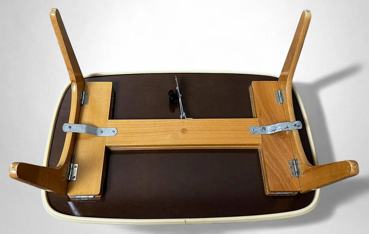 Mid-Century adjustable bed tray by Fratelli Reguitti, 1950s 9