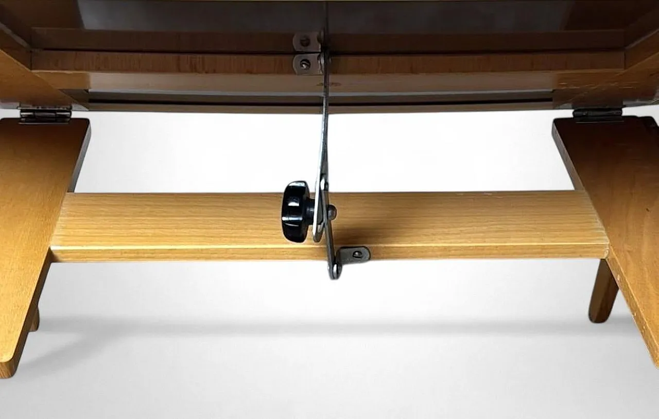 Mid-Century adjustable bed tray by Fratelli Reguitti, 1950s 14