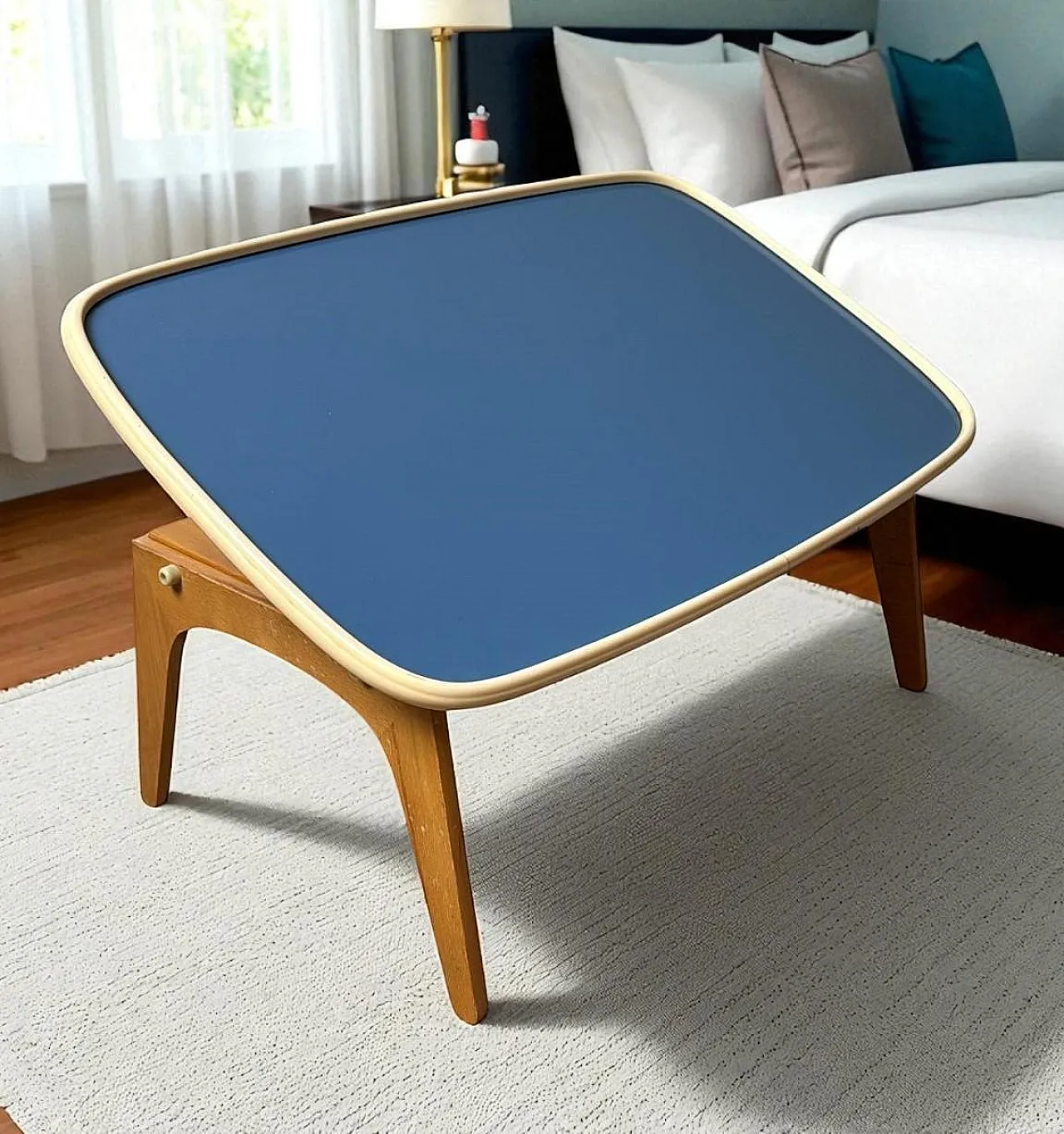 Mid-Century adjustable bed tray by Fratelli Reguitti, 1950s 19