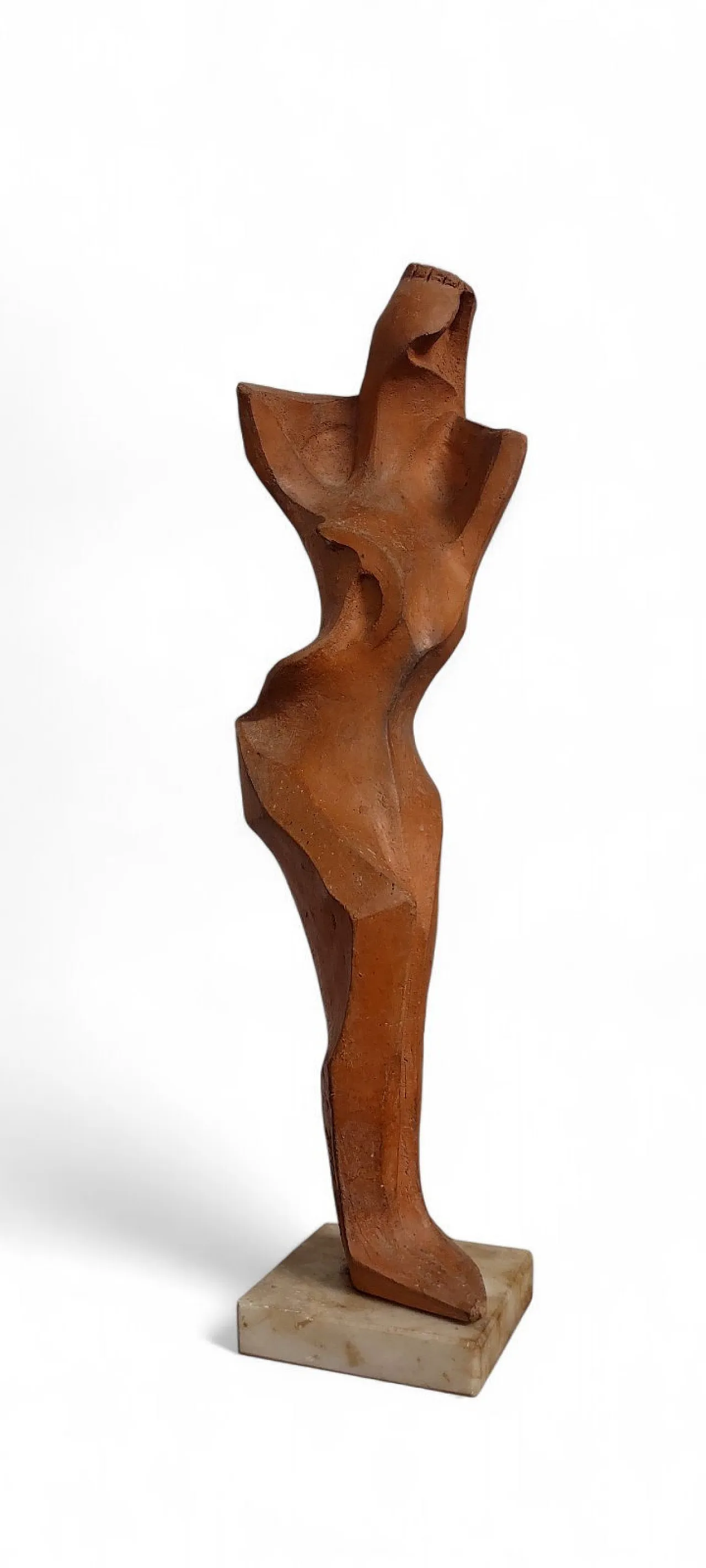 Female terracotta figure by Alberto Sparapani, 20th century 2