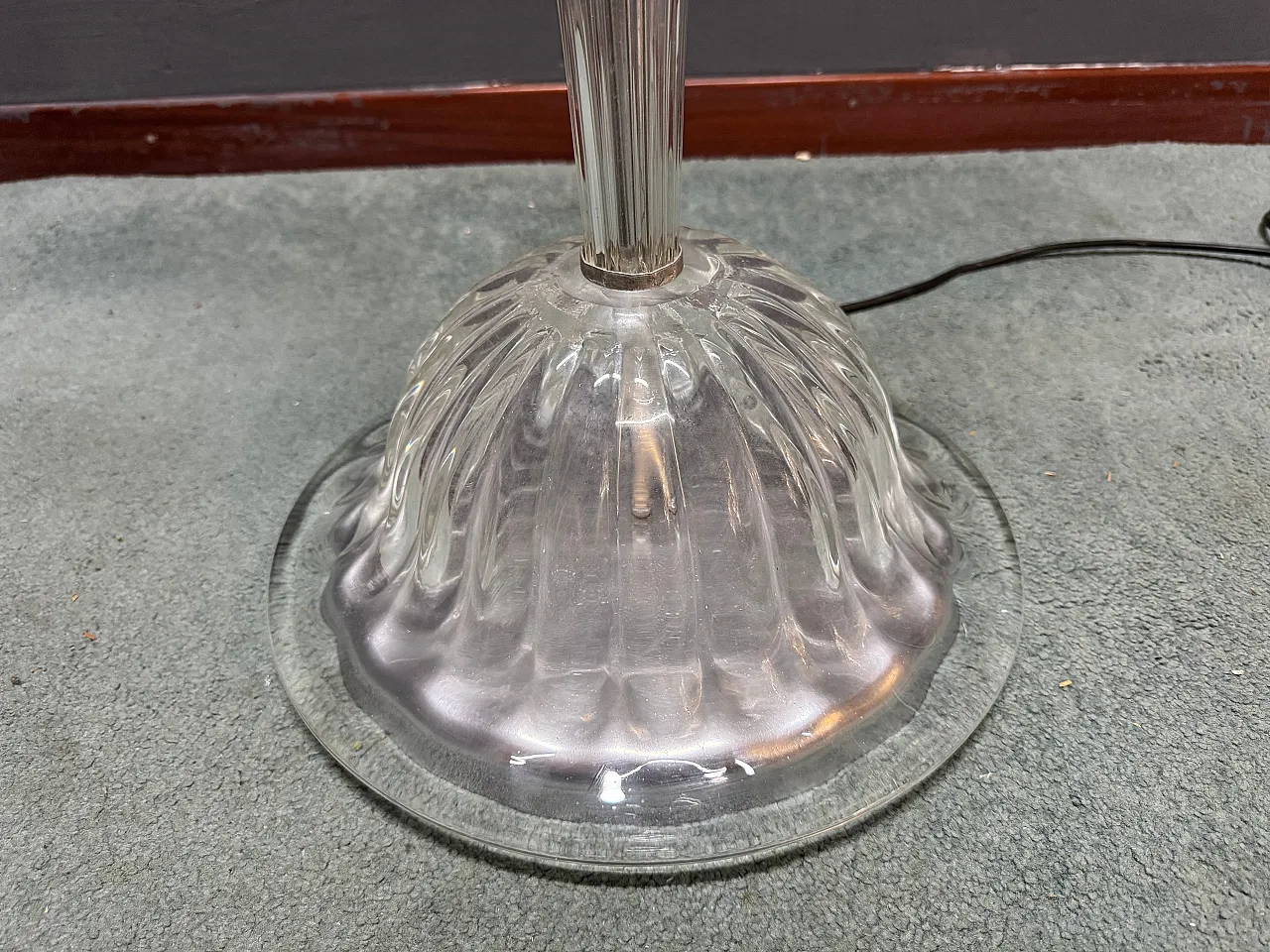 Lampada da terra in vetro di Murano di Barovier & Toso, anni '50 9