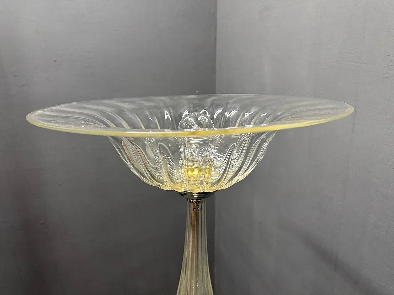 Lampada da terra in vetro di Murano di Barovier & Toso, anni '50 10