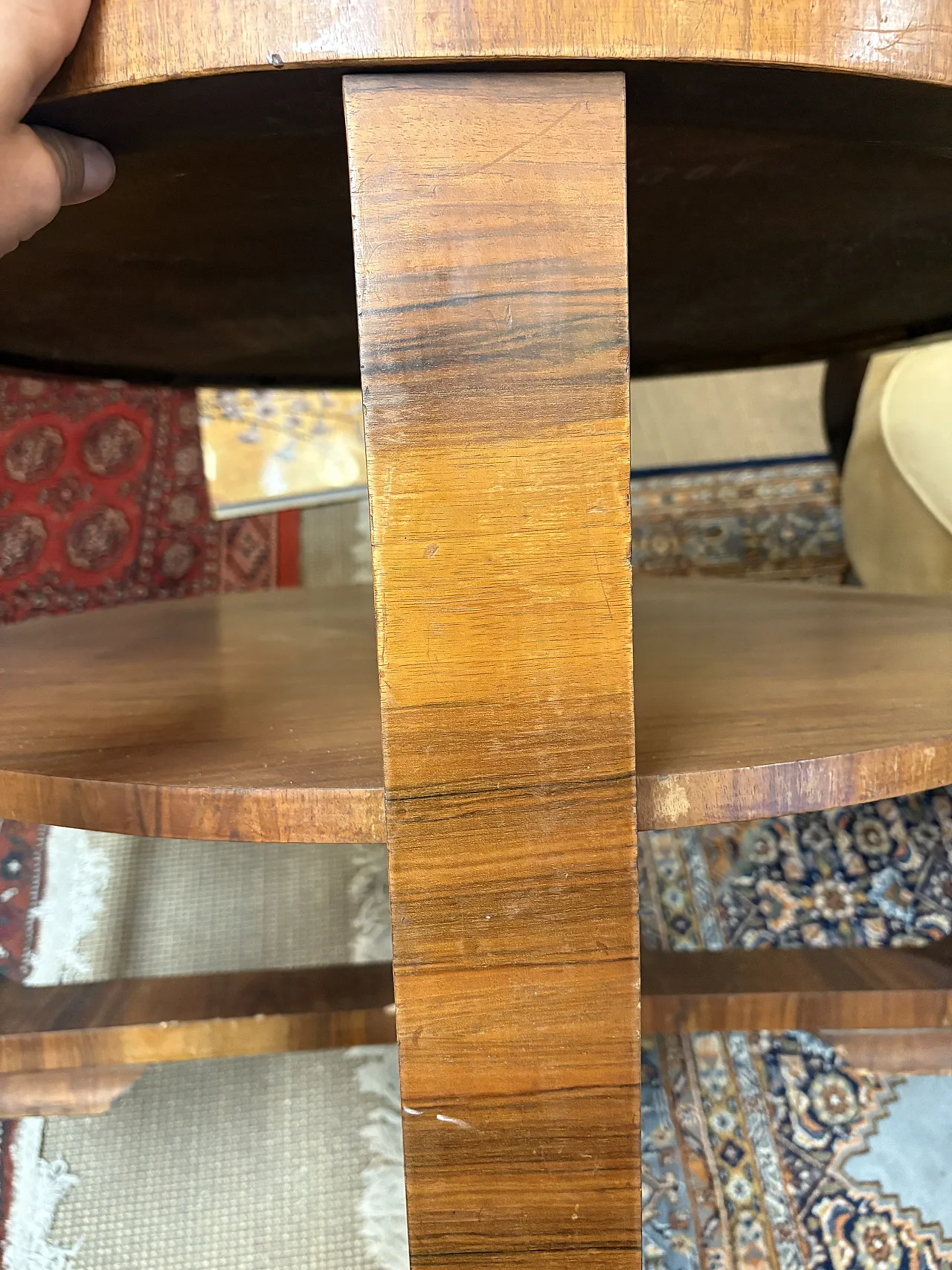 Tavolino Art Déco in radica, anni '30 8