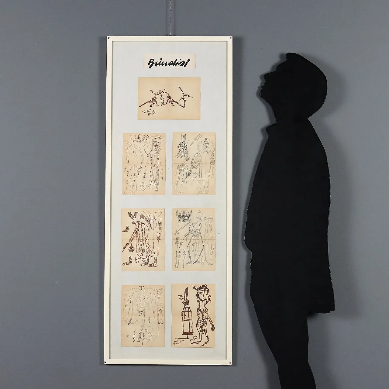 Disegni contemporanei di Remo Brindisi, schizzi, anni '70 2