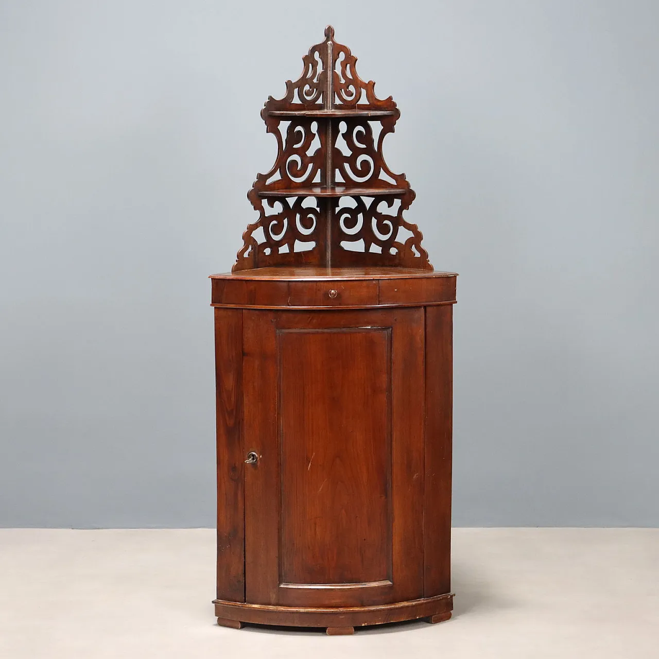 Corner cupboard with drawer and door, late 19th century 1