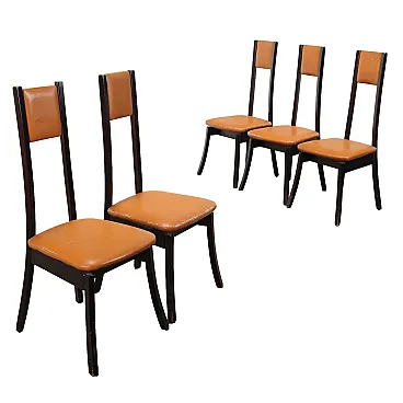 5 S11 Chairs by Angelo Mangiarotti for La Sorgente dei Mobili, 1970s
