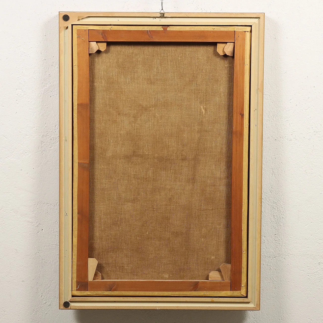 Figures in prayer, oil painting on canvas, 19th century 8