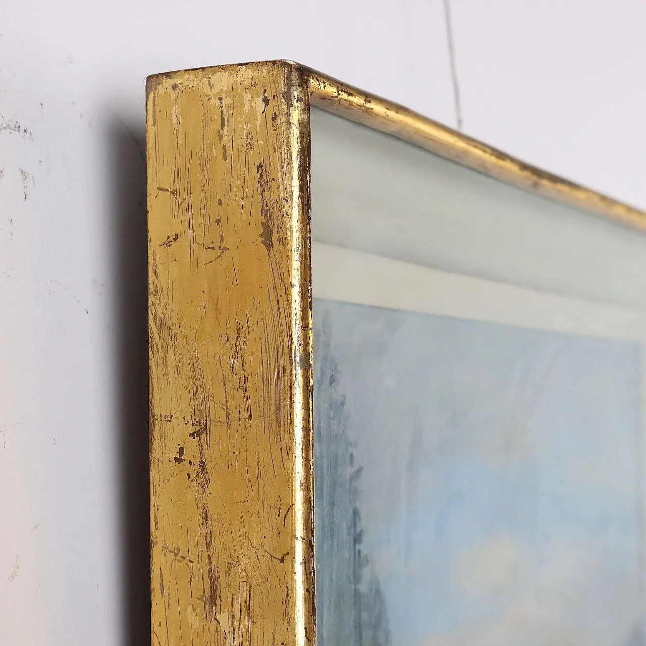 Pittura moderna di Ugo Vittore Bartolini, olio su tela, anni '50 9