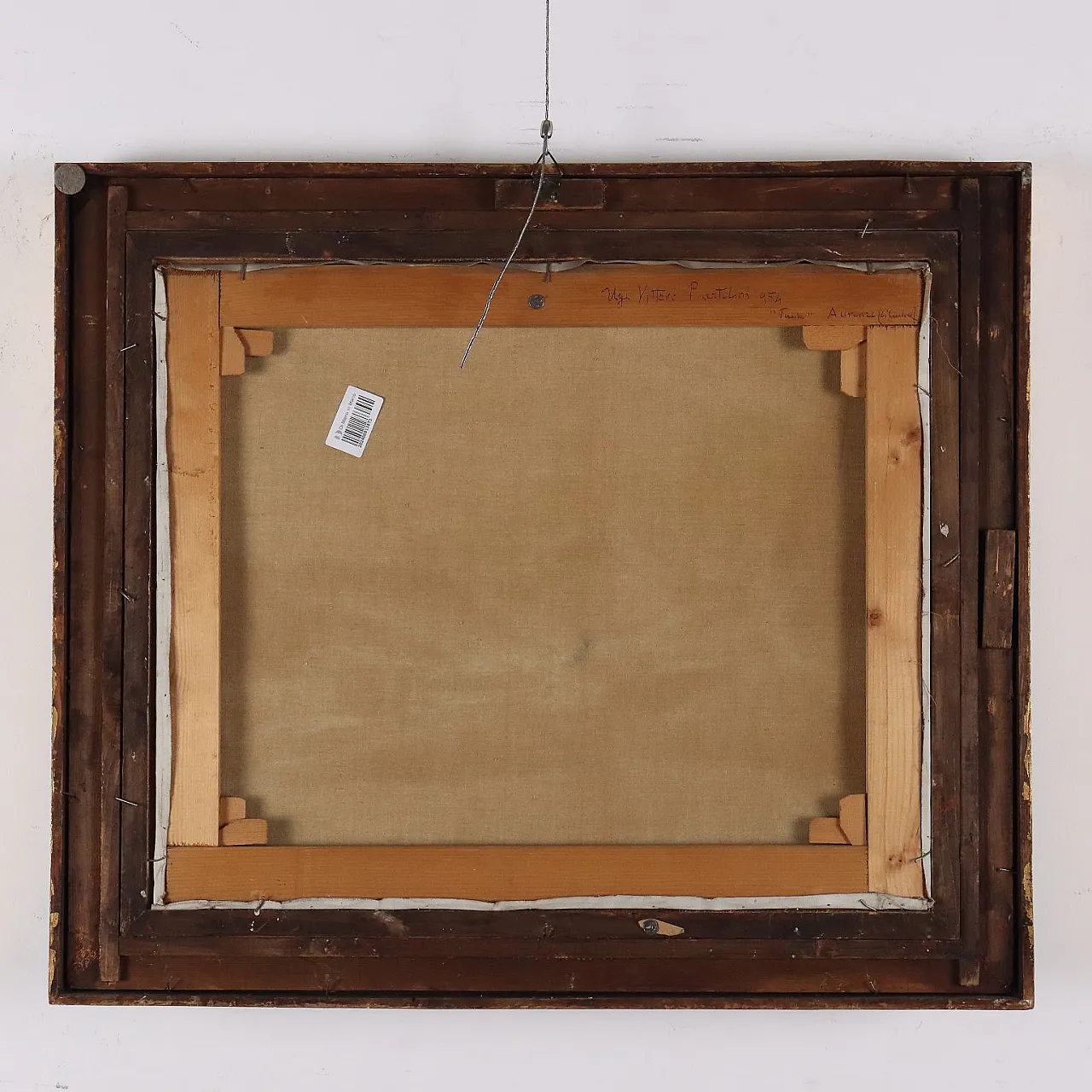 Pittura moderna di Ugo Vittore Bartolini, olio su tela, anni '50 10