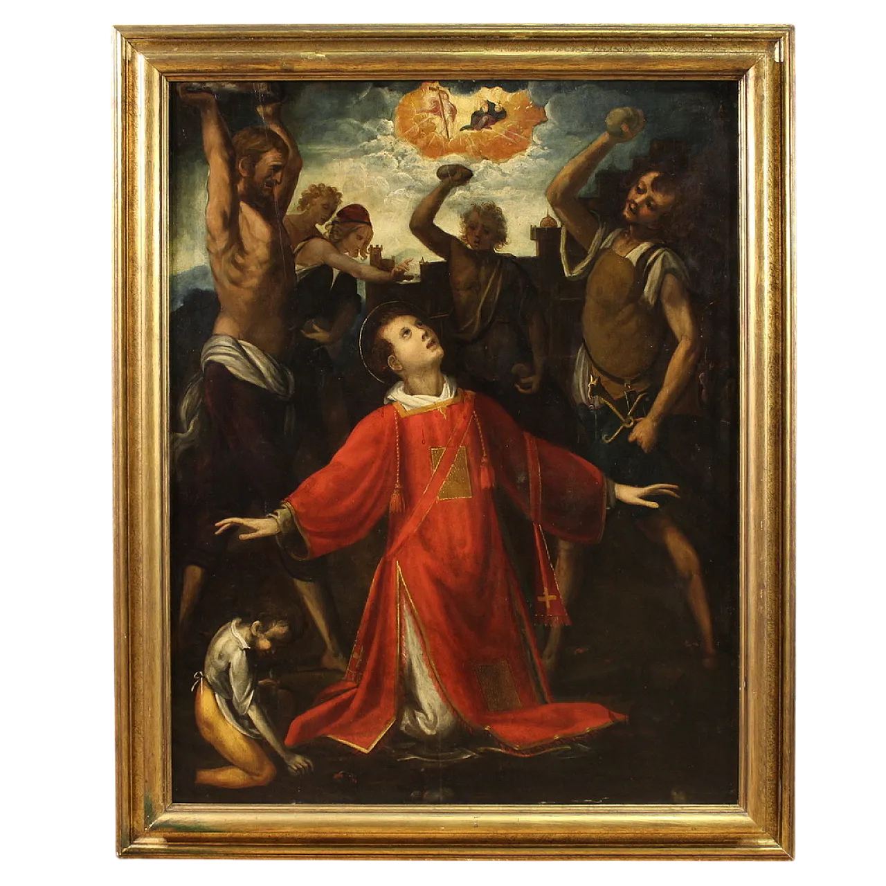 Dipinto Il martirio di Santo Stefano, '600 16