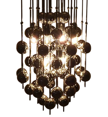 Lampada a sospensione a sfera di Verner Panton per J. Luber, Danimarca, anni '70