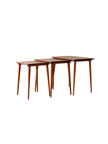 Scandinavian coffee tables with scrolling interlocking