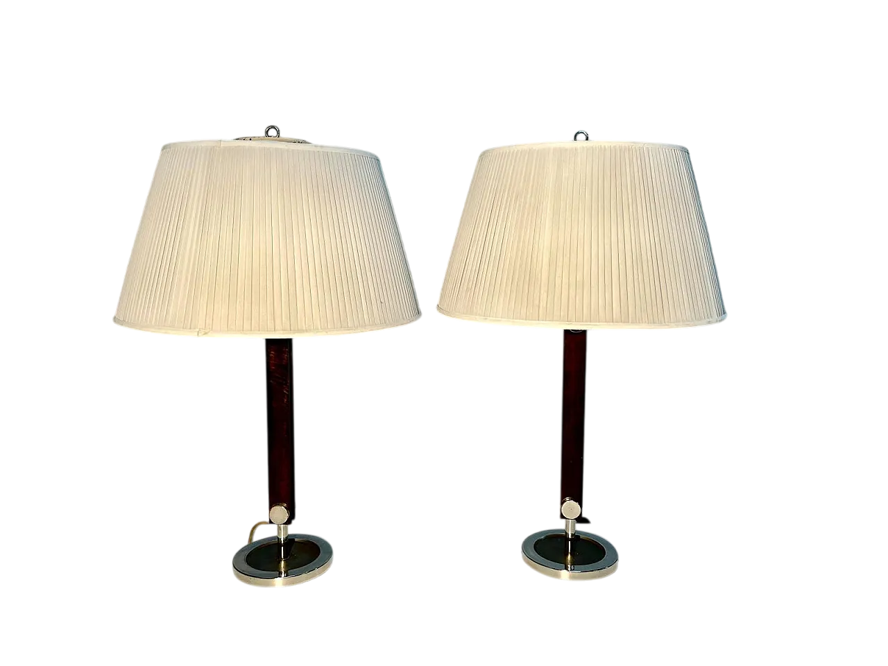 Pair of lamps by ILUM production, 1960s 7