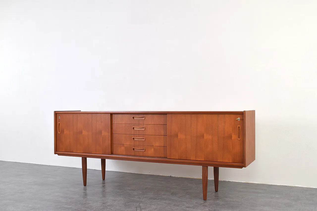 Sideboard in teak danese, anni '60 10