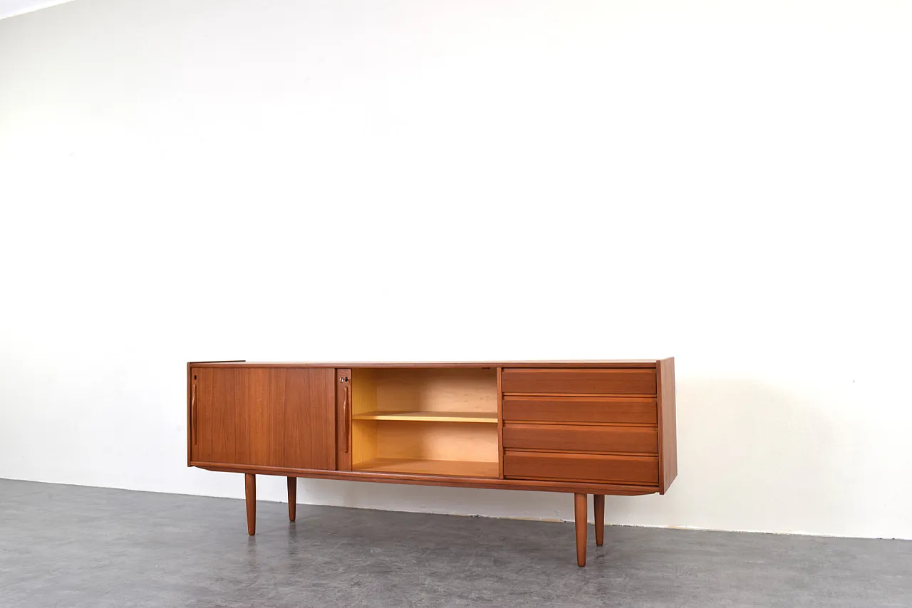 Credenza Mid-Century in teak, Danimarca, anni '60 12