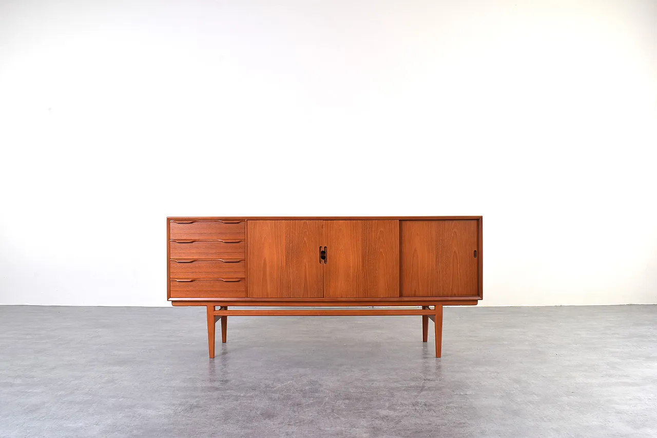 Credenza Mid-Century in teak, Danimarca, anni '60 2