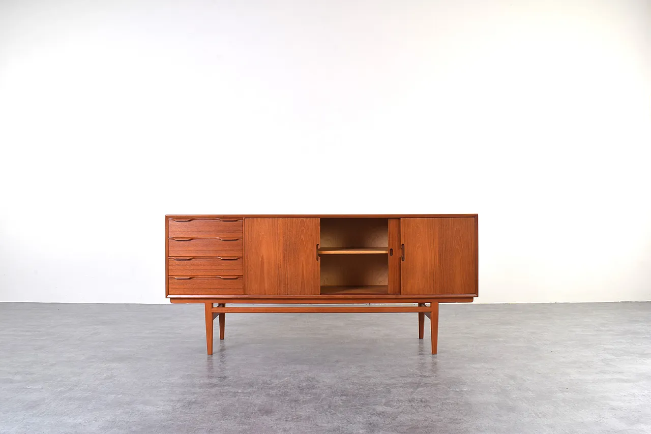 Credenza Mid-Century in teak, Danimarca, anni '60 3
