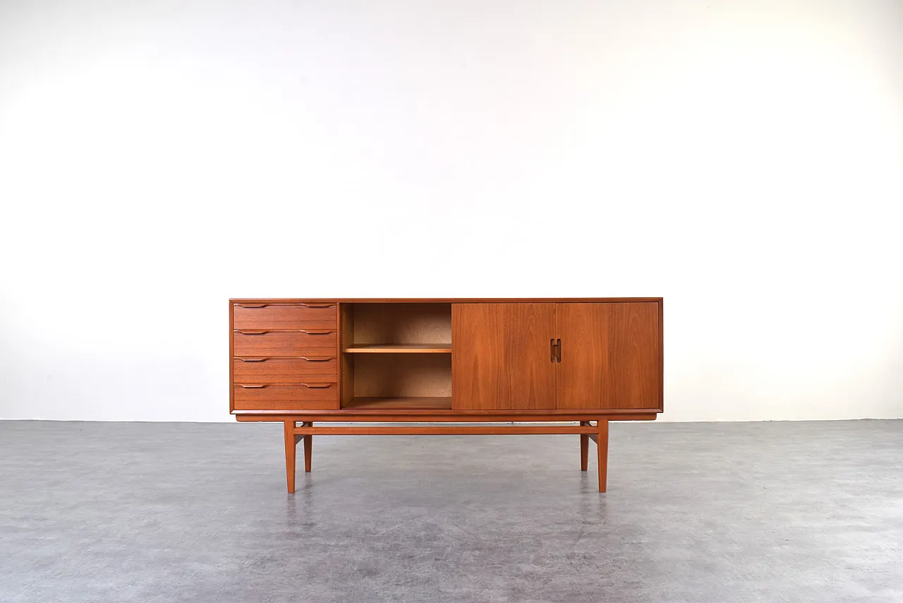 Credenza Mid-Century in teak, Danimarca, anni '60 4