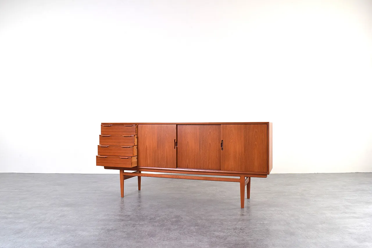 Credenza Mid-Century in teak, Danimarca, anni '60 7