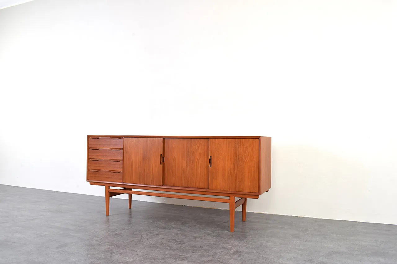 Credenza Mid-Century in teak, Danimarca, anni '60 11