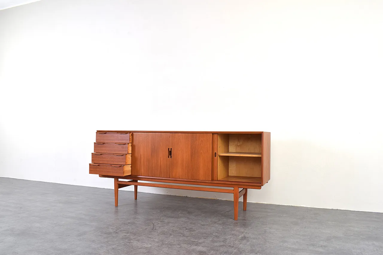 Credenza Mid-Century in teak, Danimarca, anni '60 14
