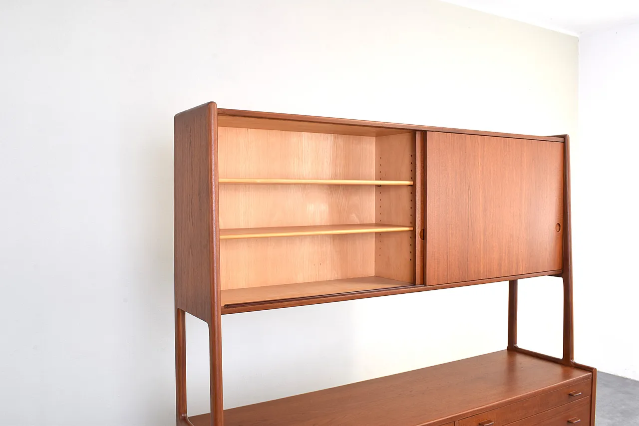 Sideboard di teak danese di Hans Wegner per Ry Møbler, anni '50 6