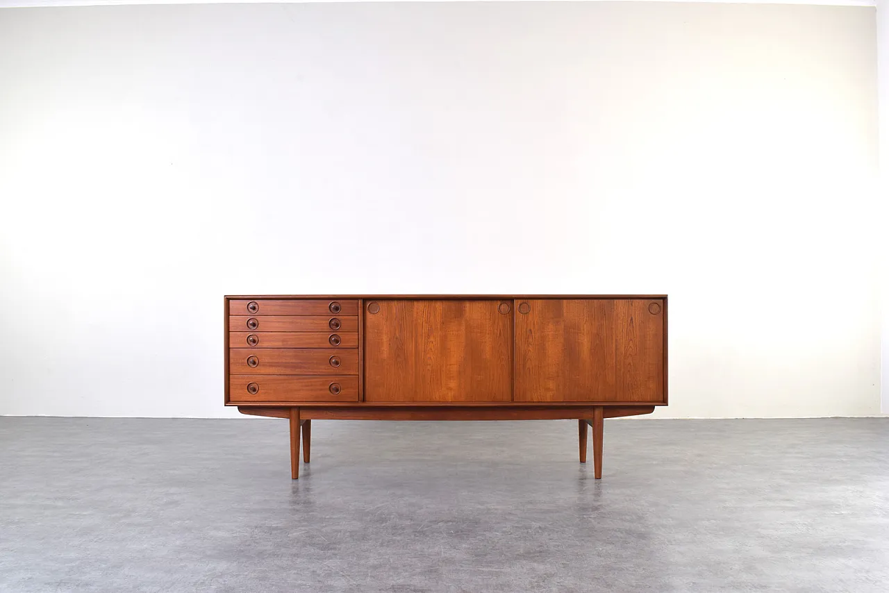 Sideboard di teak norvegese della metà del secolo da Bruksbo, anni '60 1