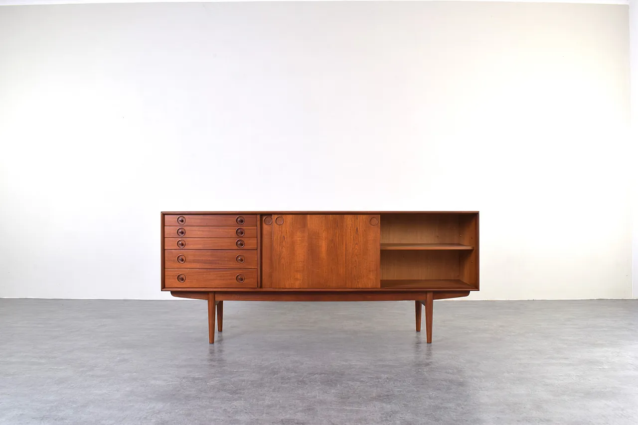 Sideboard di teak norvegese della metà del secolo da Bruksbo, anni '60 2