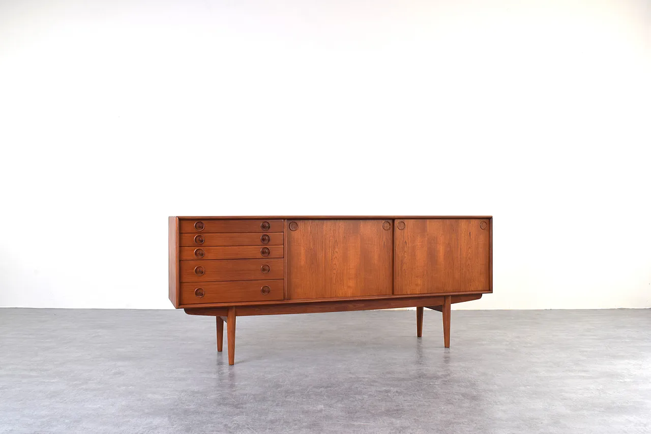 Sideboard di teak norvegese della metà del secolo da Bruksbo, anni '60 4