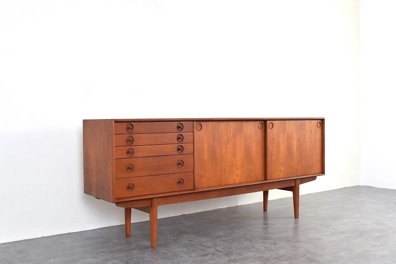 Sideboard di teak norvegese della metà del secolo da Bruksbo, anni '60 9