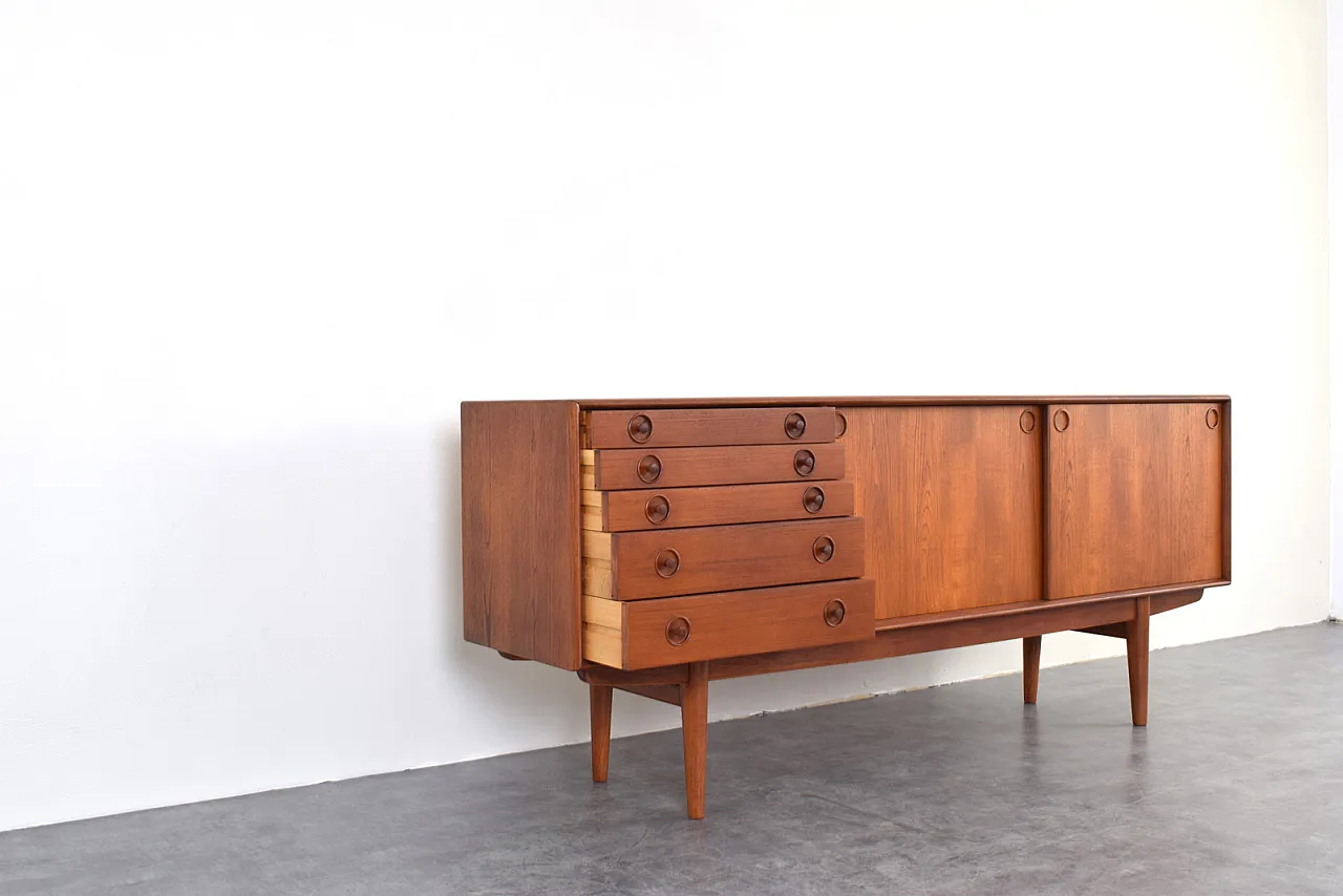Sideboard di teak norvegese della metà del secolo da Bruksbo, anni '60 10