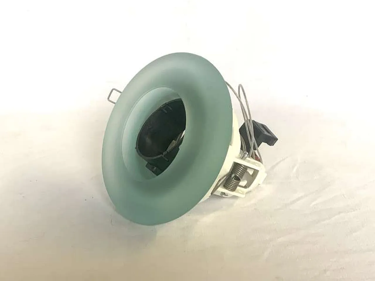 Faretto VAN 2 in vetro di Murano di Roberto Pamio per Leucos, anni '80 1