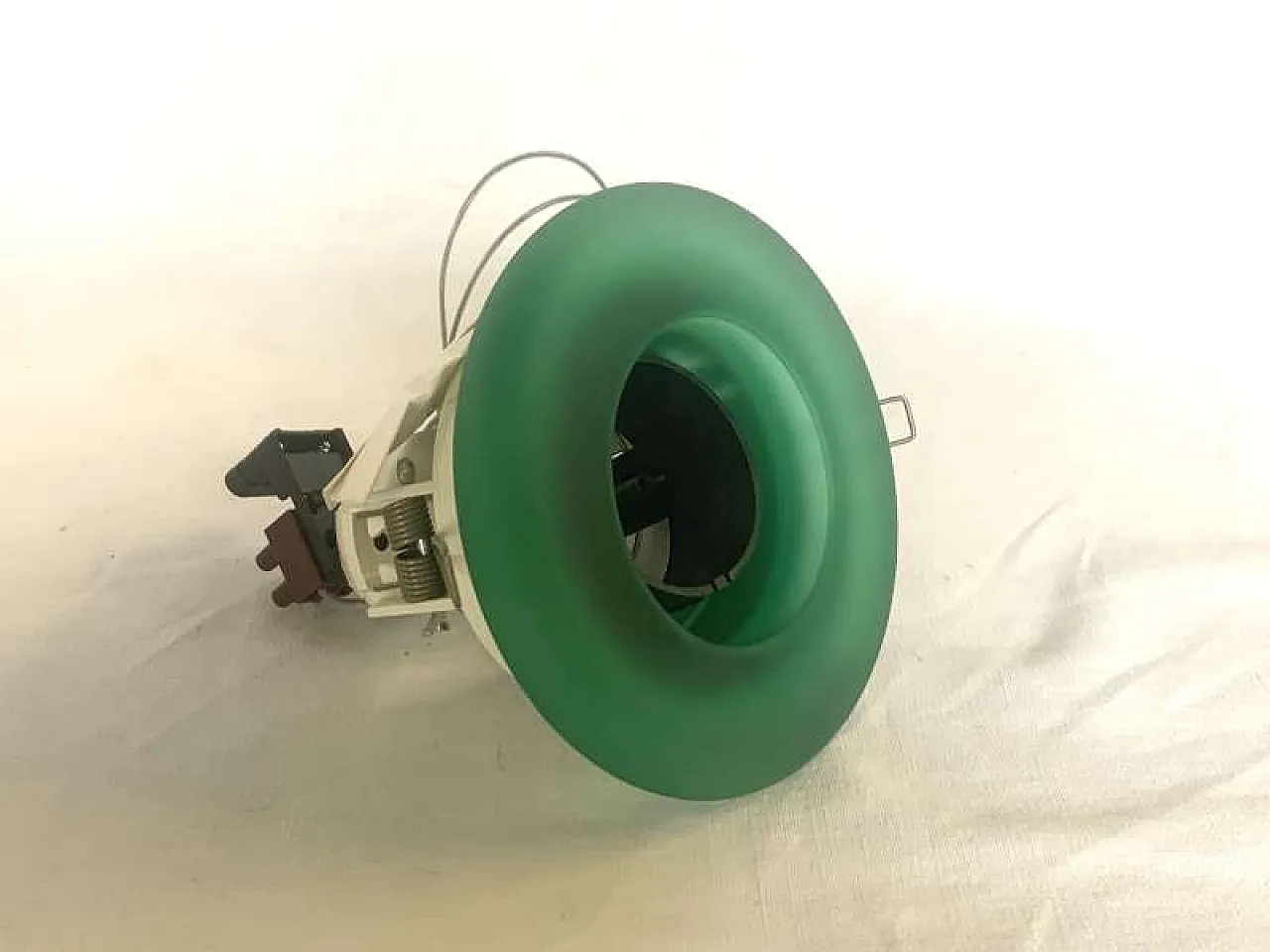 Faretto a incasso VAN 2 in vetro di Roberto Pamio per Leucos, anni '80 1