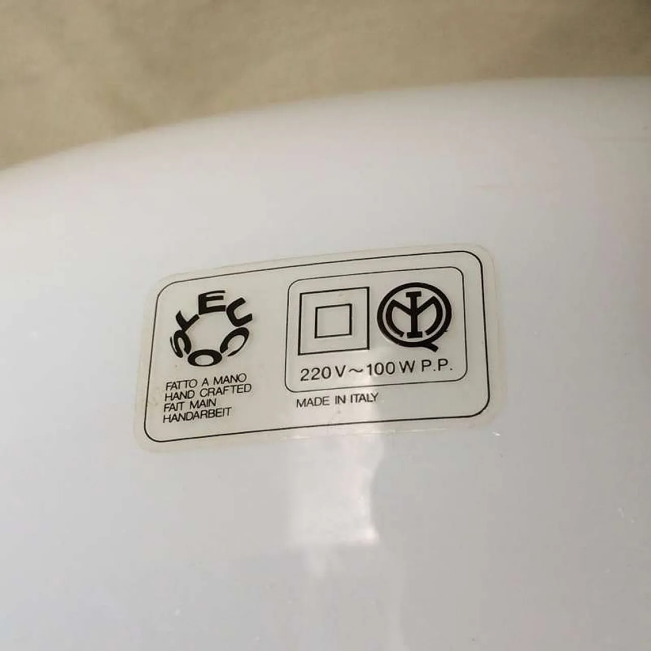 Sospensione EBE in vetro di Murano di Renato Toso per Leucos, anni '70 10