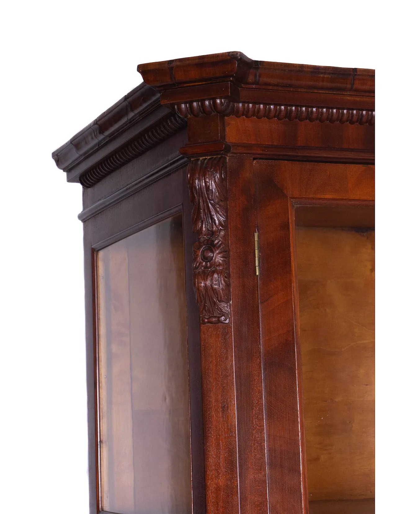 Vetrina in legno con ante e laterali in vetro, '800 8